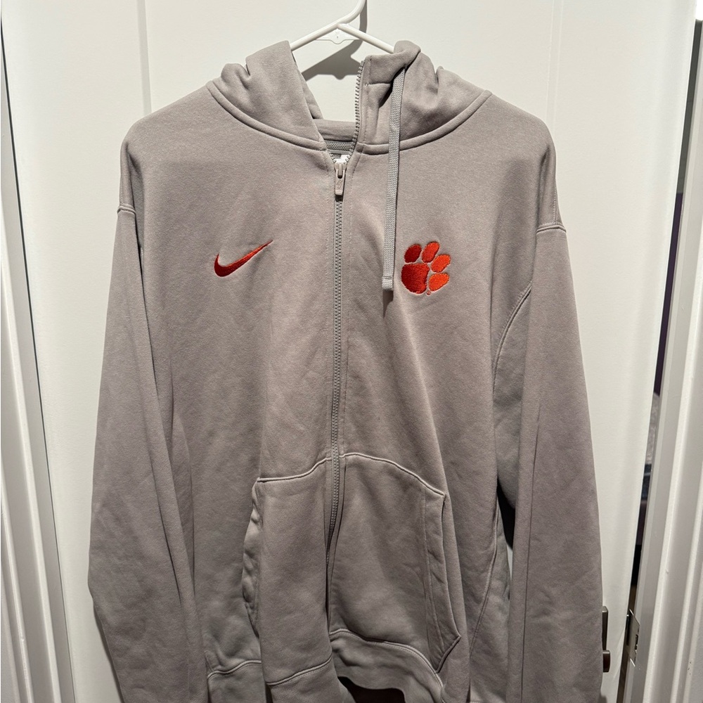 Gray Clemson Nike Hoodie
